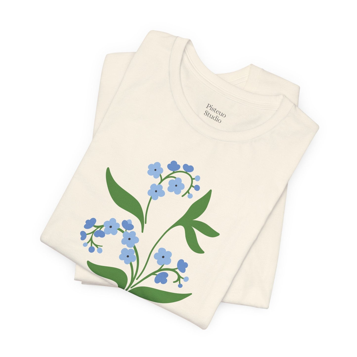 Blue Delights Soft Breathable Flowers T-Shirt