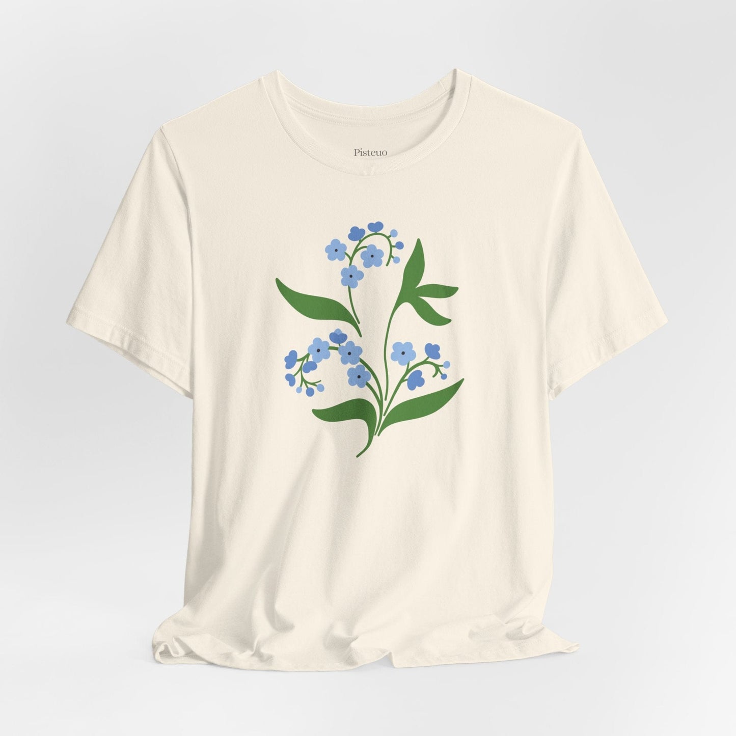 Blue Delights Soft Breathable Flowers T-Shirt