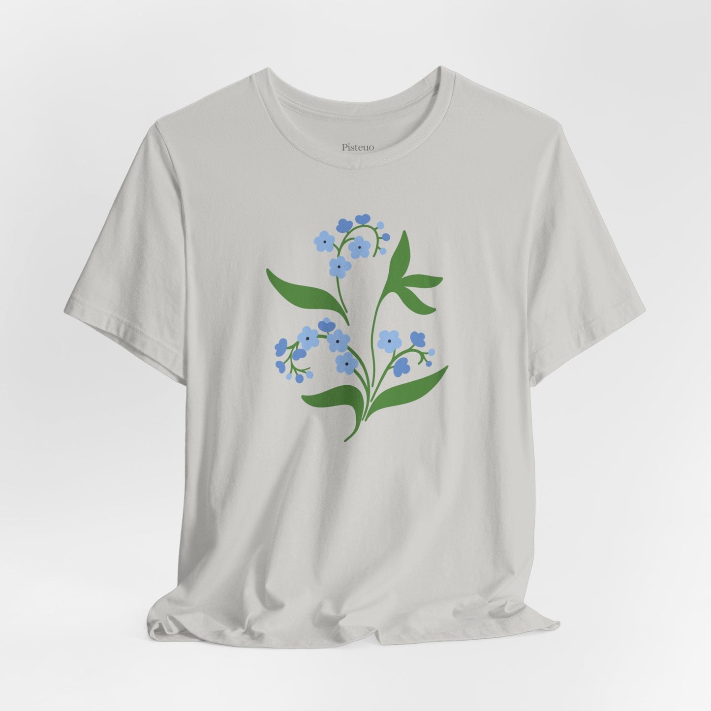 Blue Delights Soft Breathable Flowers T-Shirt