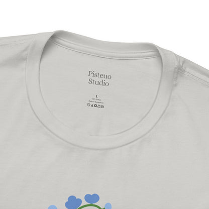 Blue Delights Soft Breathable Flowers T-Shirt