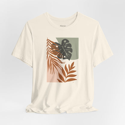 Bohemian Leaf Harmony Soft Breathable Flowers T-Shirt