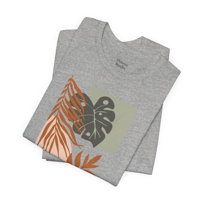 Bohemian Leaf Harmony Soft Breathable Flowers T-Shirt