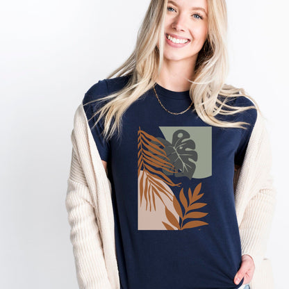 Bohemian Leaf Harmony Soft Breathable Flowers T-Shirt