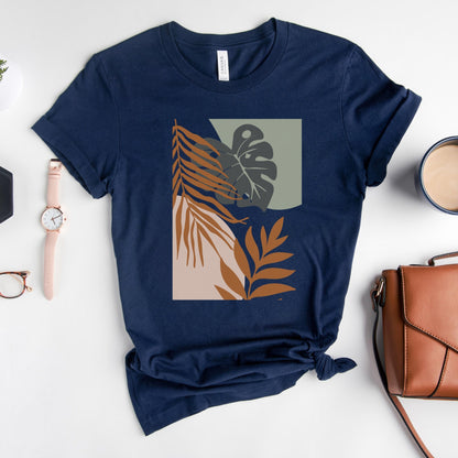 Bohemian Leaf Harmony Soft Breathable Flowers T-Shirt