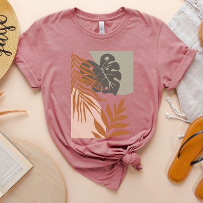 Bohemian Leaf Harmony Soft Breathable Flowers T-Shirt