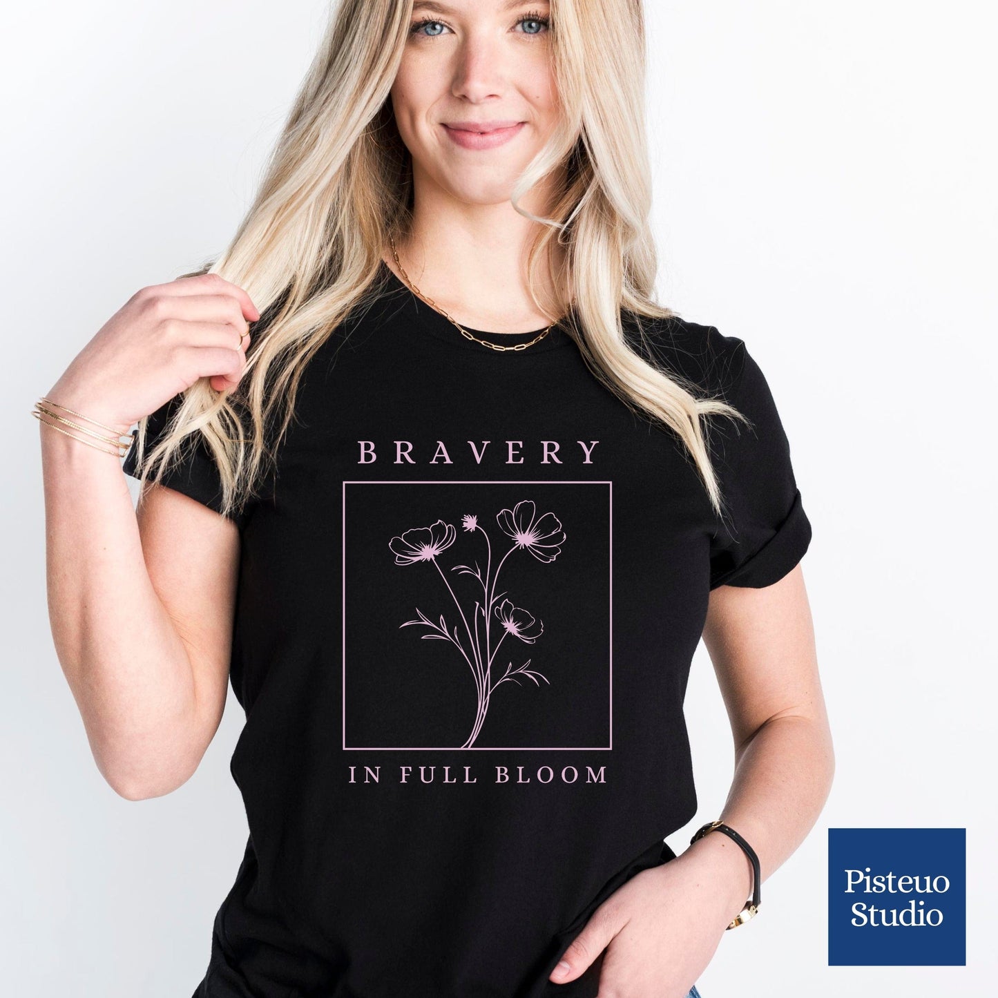 Bravery In Full Bloom Pastel Soft Breathable T-Shirt