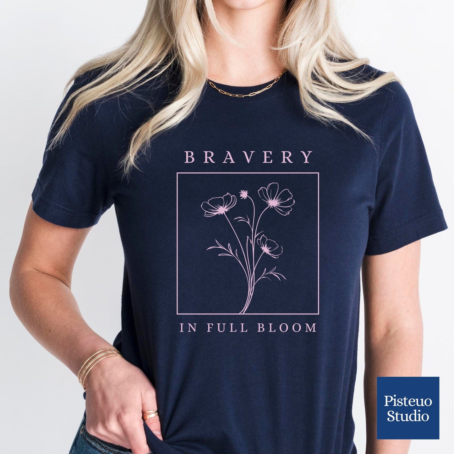 Bravery In Full Bloom Pastel Soft Breathable T-Shirt