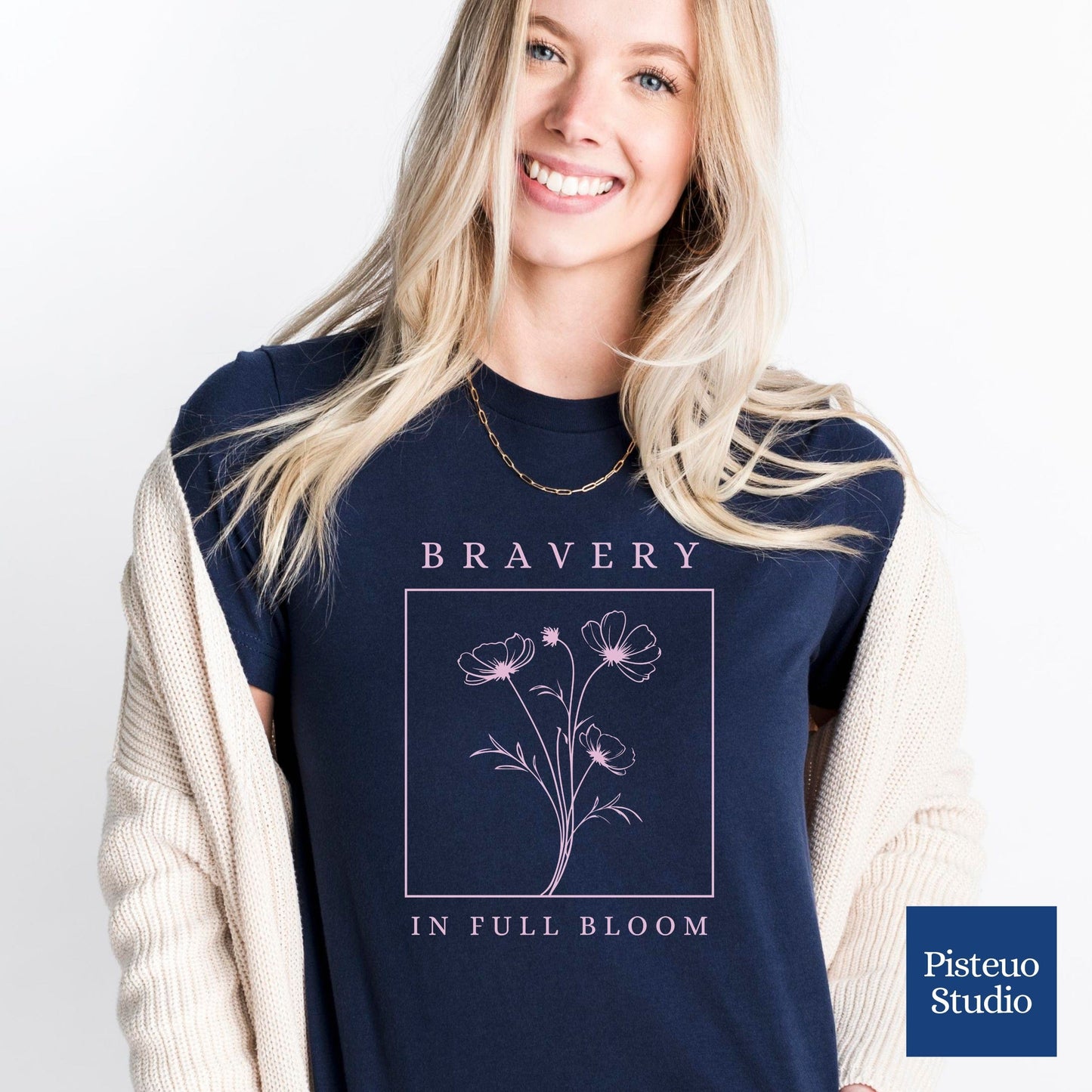 Bravery In Full Bloom Pastel Soft Breathable T-Shirt