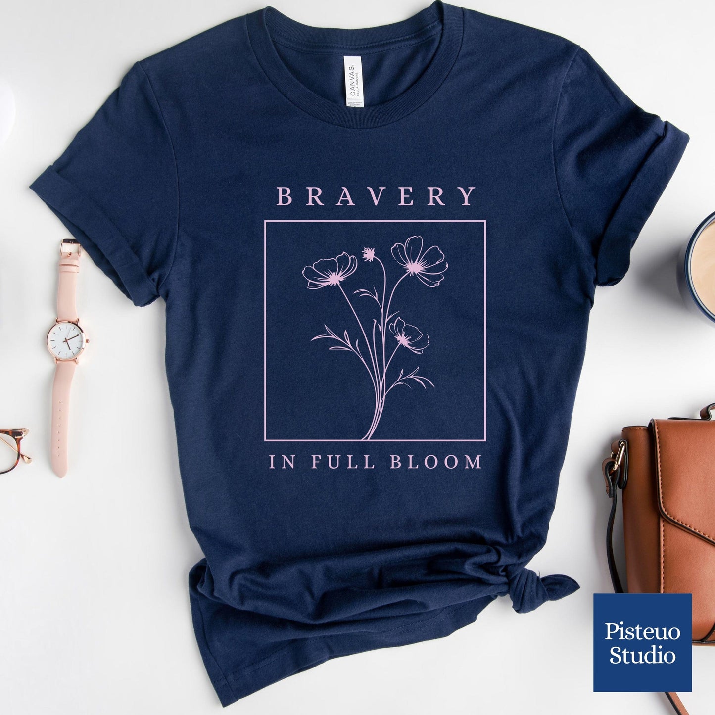 Bravery In Full Bloom Pastel Soft Breathable T-Shirt