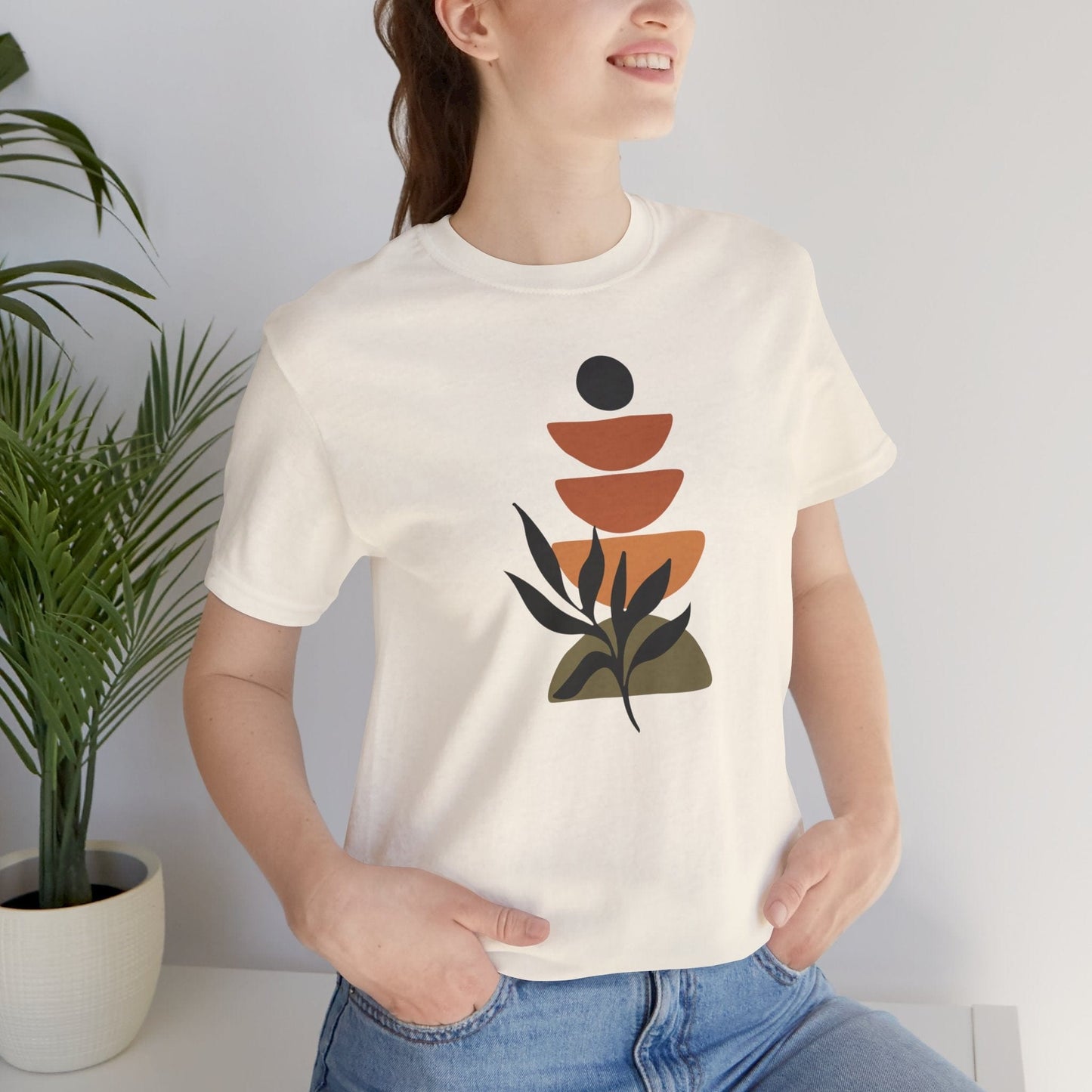 Earthly Balance Soft Breathable Flowers T-Shirt