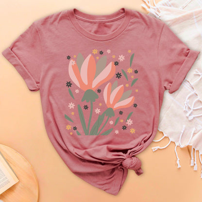 Floral Grandeur Soft Breathable T-Shirt