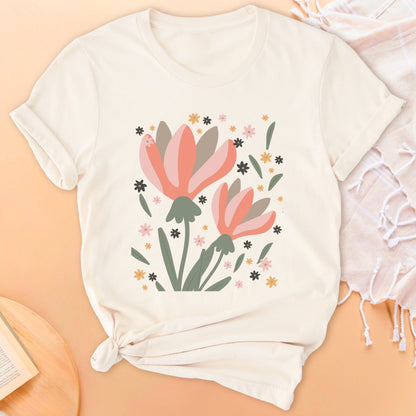 Floral Grandeur Soft Breathable T-Shirt