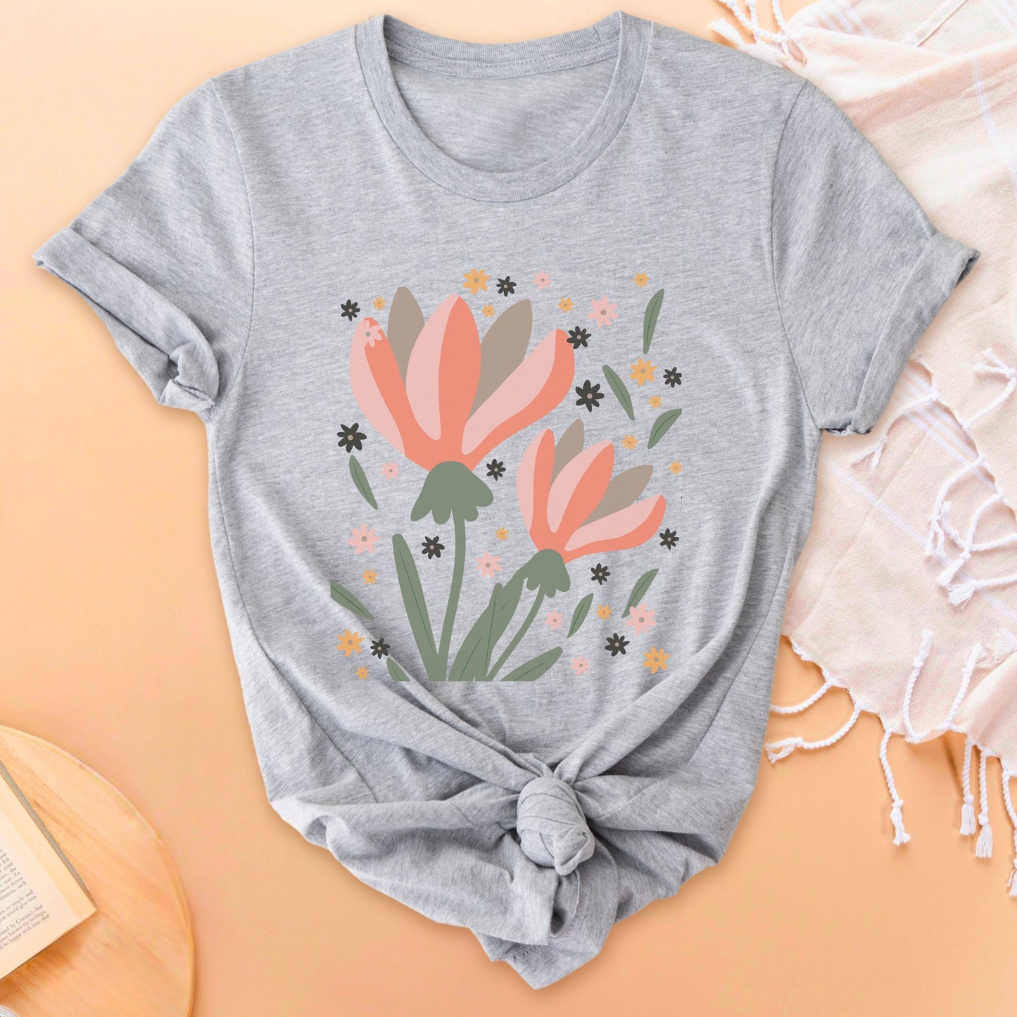 Floral Grandeur Soft Breathable T-Shirt