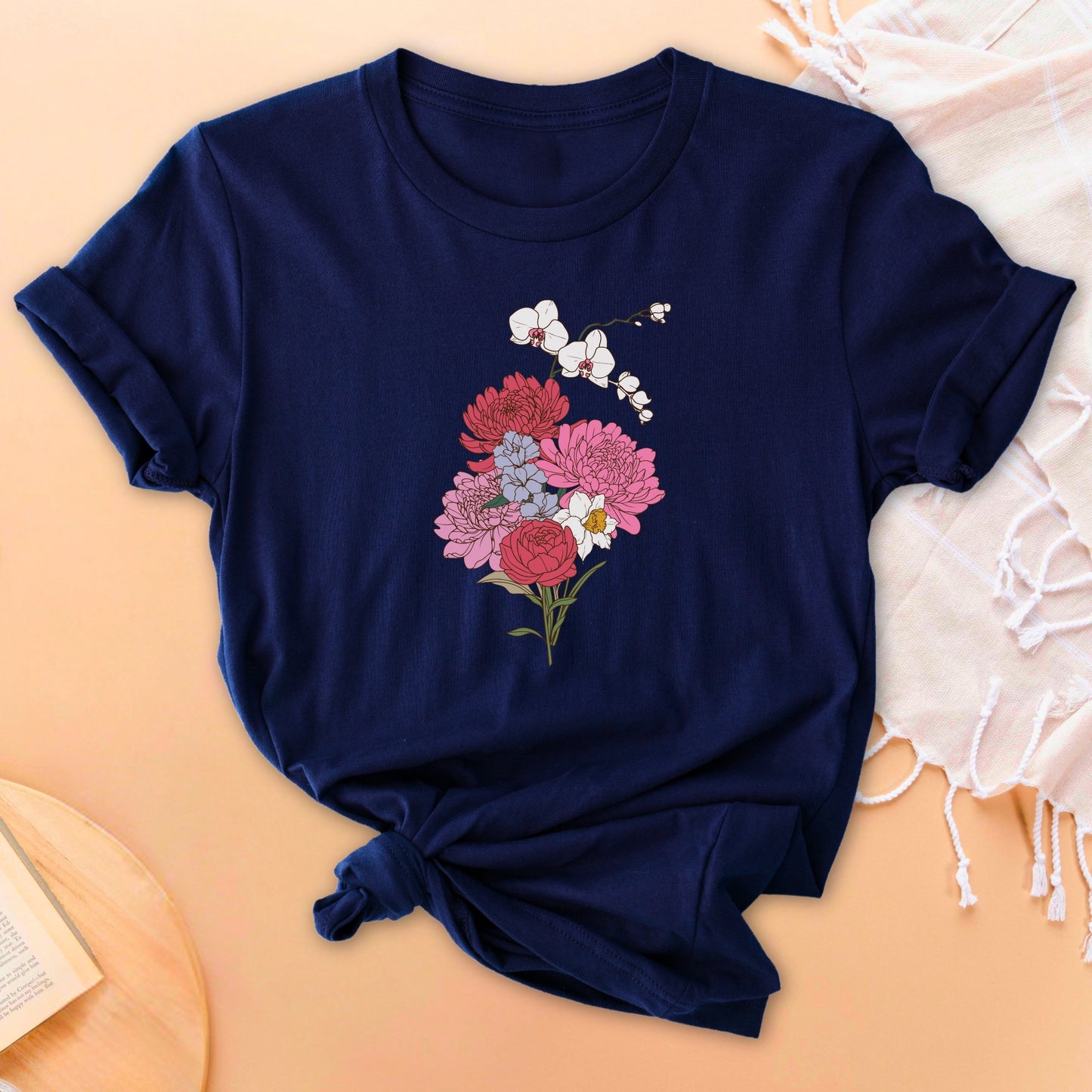 Floral Medley Bouquet Soft Breathable T-Shirt