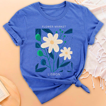 Flower Market Lisbon Soft Breathable T-Shirt