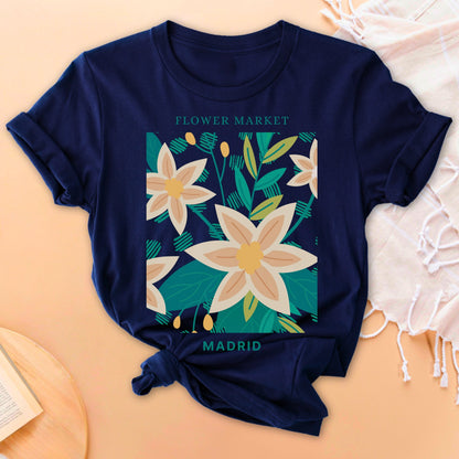 Flower Market Madrid Soft Breathable T-Shirt