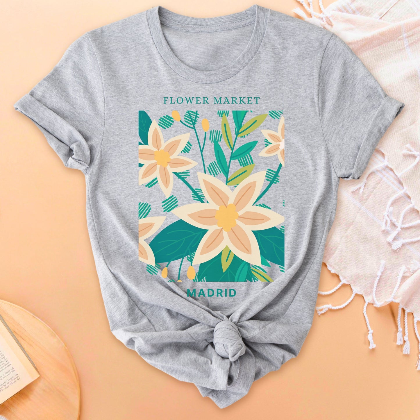 Flower Market Madrid Soft Breathable T-Shirt