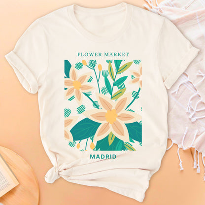 Flower Market Madrid Soft Breathable T-Shirt