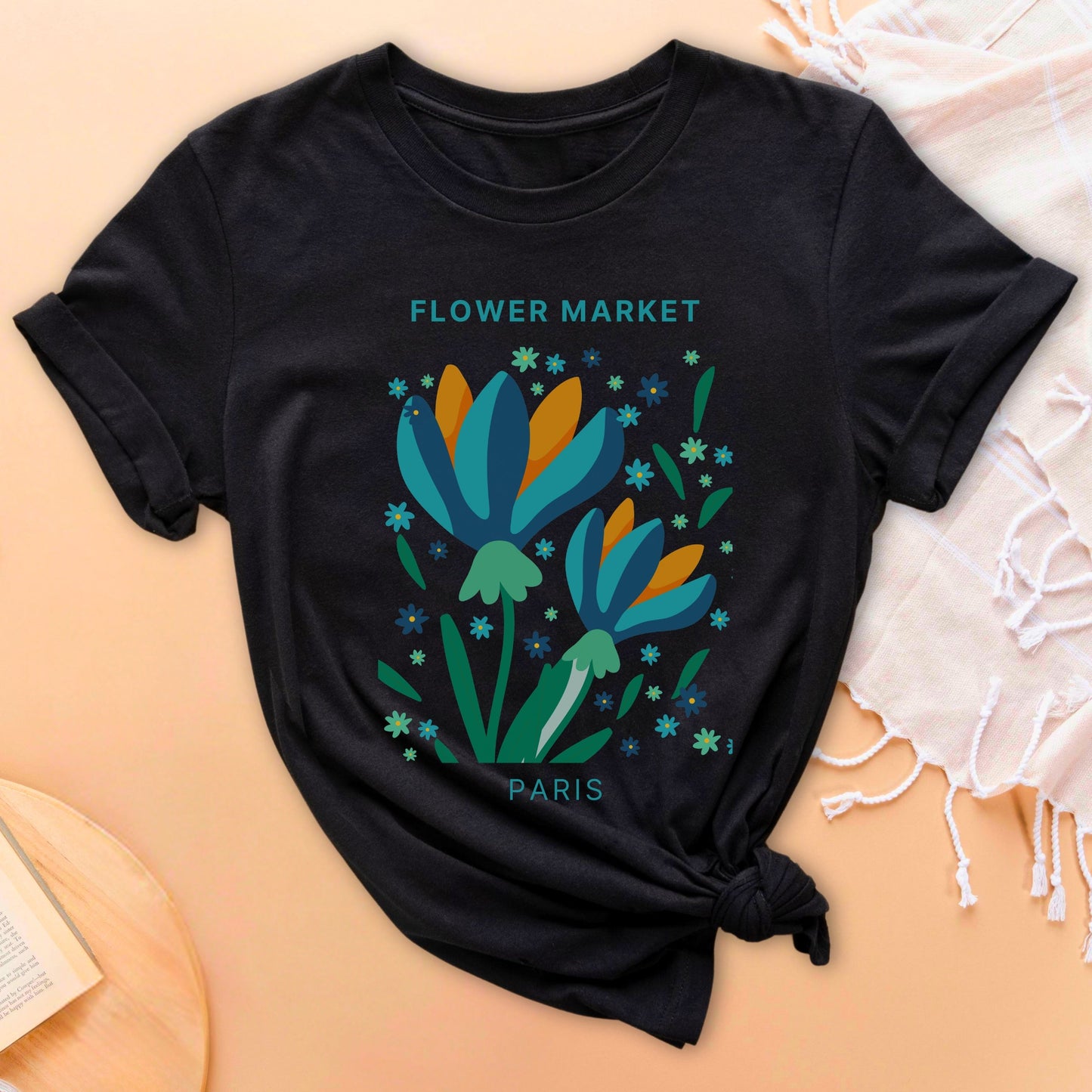 Flower Market Paris No.13 Soft Breathable T-Shirt