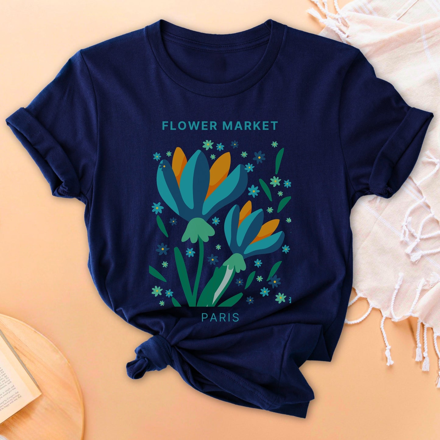 Flower Market Paris No.13 Soft Breathable T-Shirt