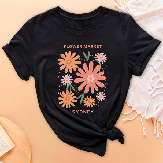 Flower Market Sydney Soft Breathable T-Shirt