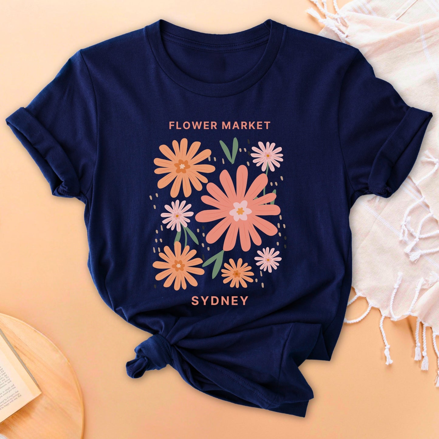 Flower Market Sydney Soft Breathable T-Shirt