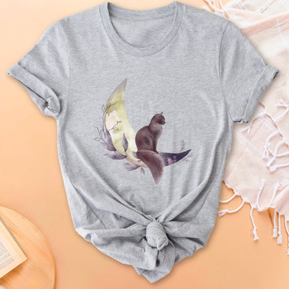 Lunar Feline Soft Breathable T-Shirt