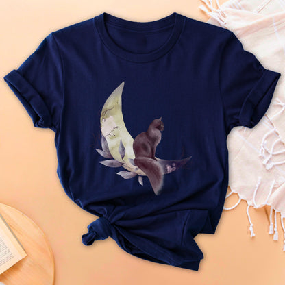 Lunar Feline Soft Breathable T-Shirt