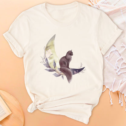 Lunar Feline Soft Breathable T-Shirt