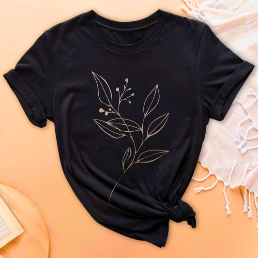 Poetry in Leaves Soft Breathable T-Shirt