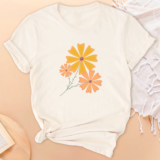 Sunshine Petals Soft Breathable T-Shirt