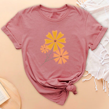 Sunshine Petals Soft Breathable T-Shirt